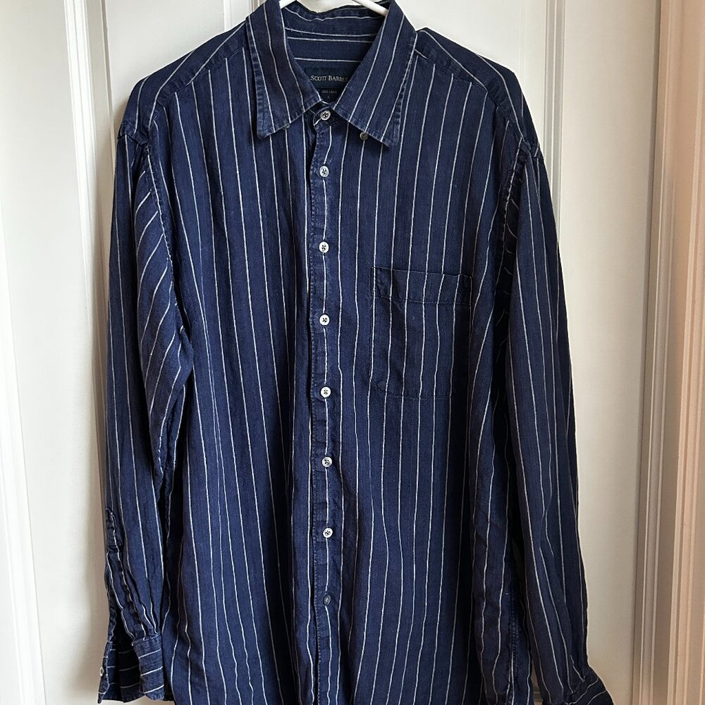 Scott Barber linen buttondown - Large